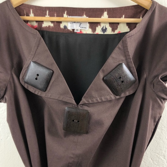 Milly of New York Embellished Linen Pocket Dress 6 - Picture 5 of 16